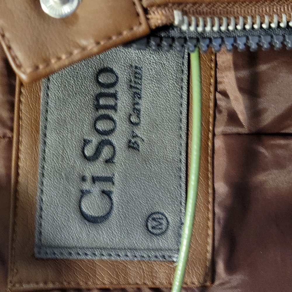 Brown leather jacket with liner - Picture 2 of 7
